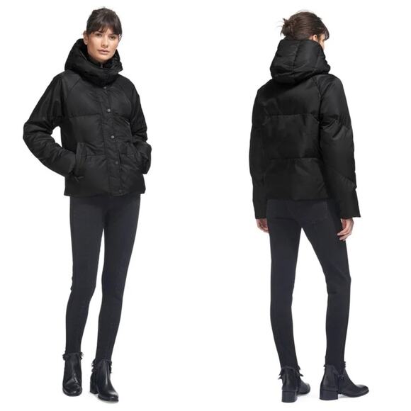 Whistles Iva Black Puffer Jacket - Picture 1 of 5